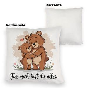 Zwei kuschelnde Bären - Für mich bist du alles Kissen