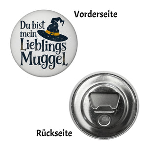 DU BIST MEIN LIEBLINGS MUGGEL Magnet rund