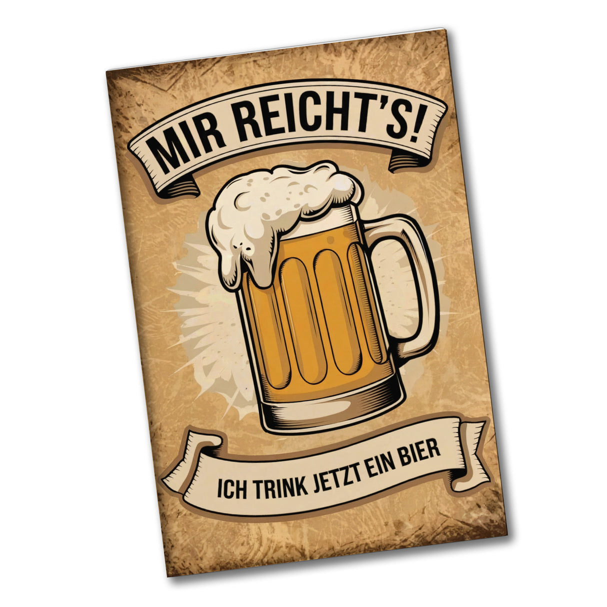 Bierkrug mit Schaum Souvenir Souvenir Magnet - Ich trink jetzt ein Bier