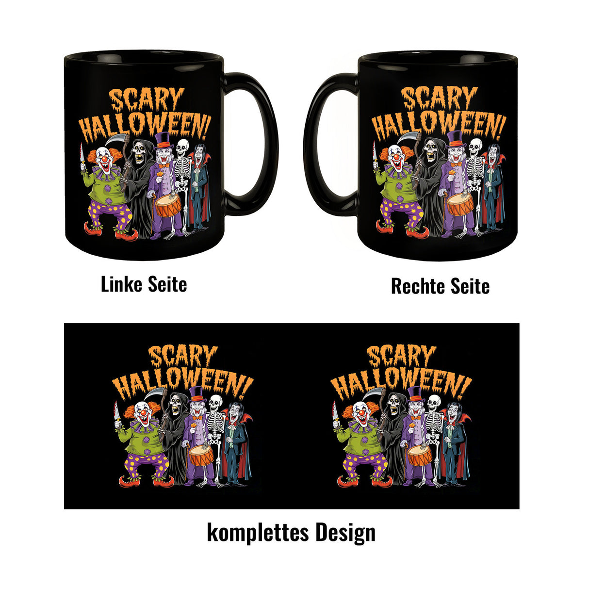 Halloween-Kreaturen Scary Halloween Tasse