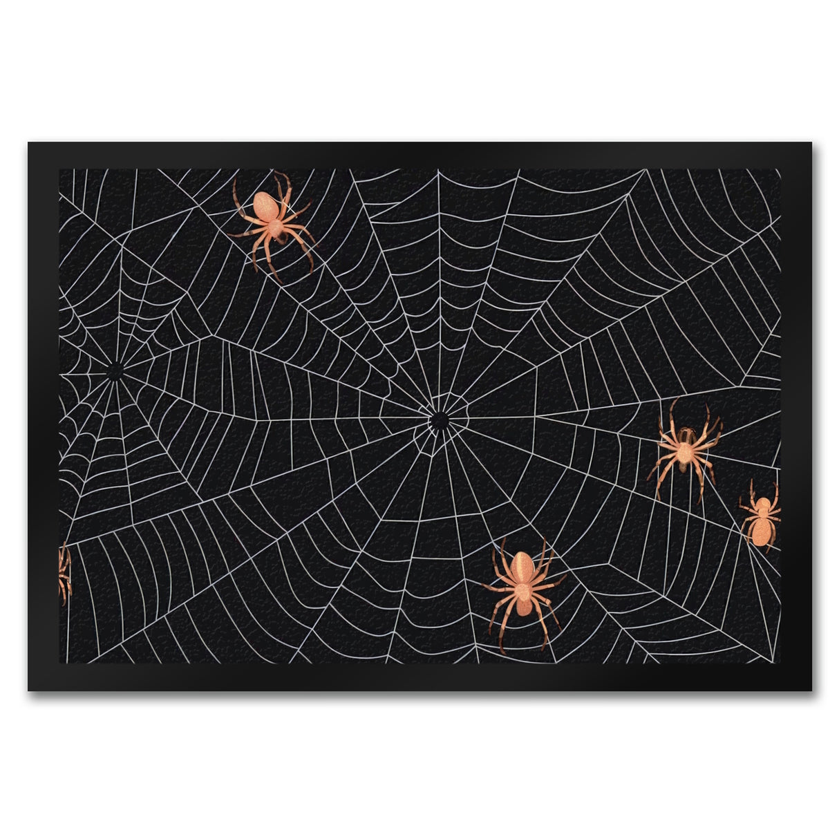 Spinnennetz Fußmatte in 35x50 cm - Gruselige Halloween-Dekoration für den Eingangsbereich