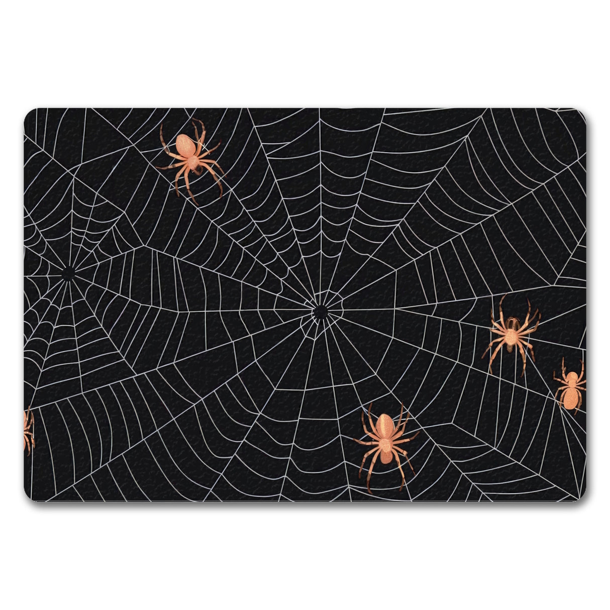 Spinnennetz Fußmatte in 35x50 cm ohne Rand - Gruselige Halloween-Dekoration für den Eingangsbereich