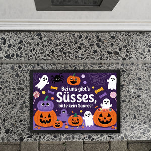 Hier gibts Süßes - Halloween Willkommen Fußmatte in 35x50 cm