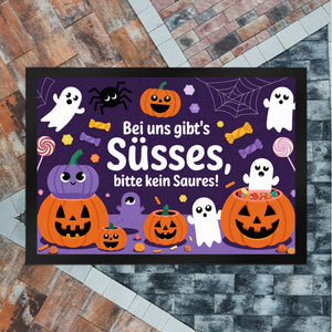 Hier gibts Süßes - Halloween Willkommen Fußmatte in 35x50 cm