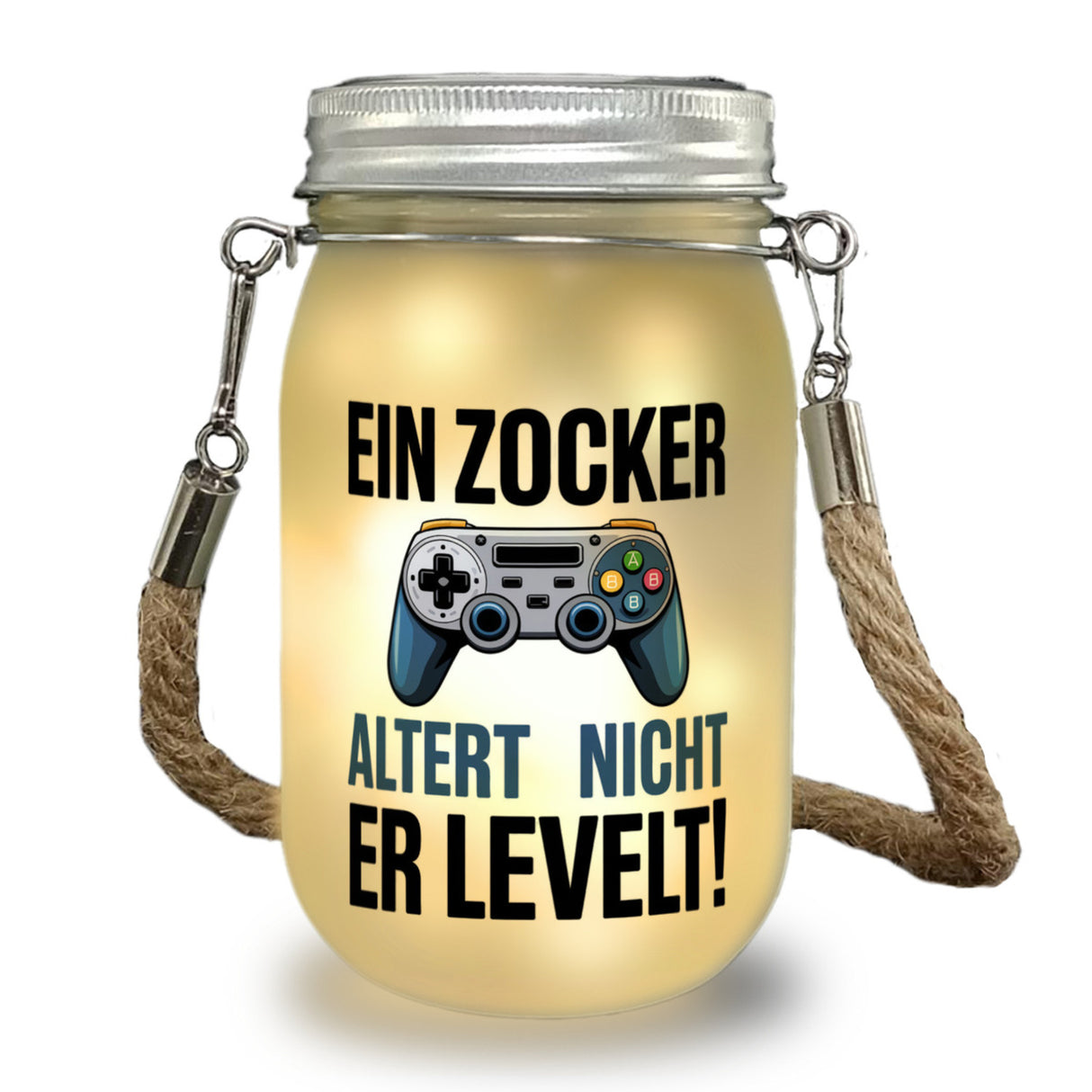 Zocker altert nicht er levelt Controller Solarlicht