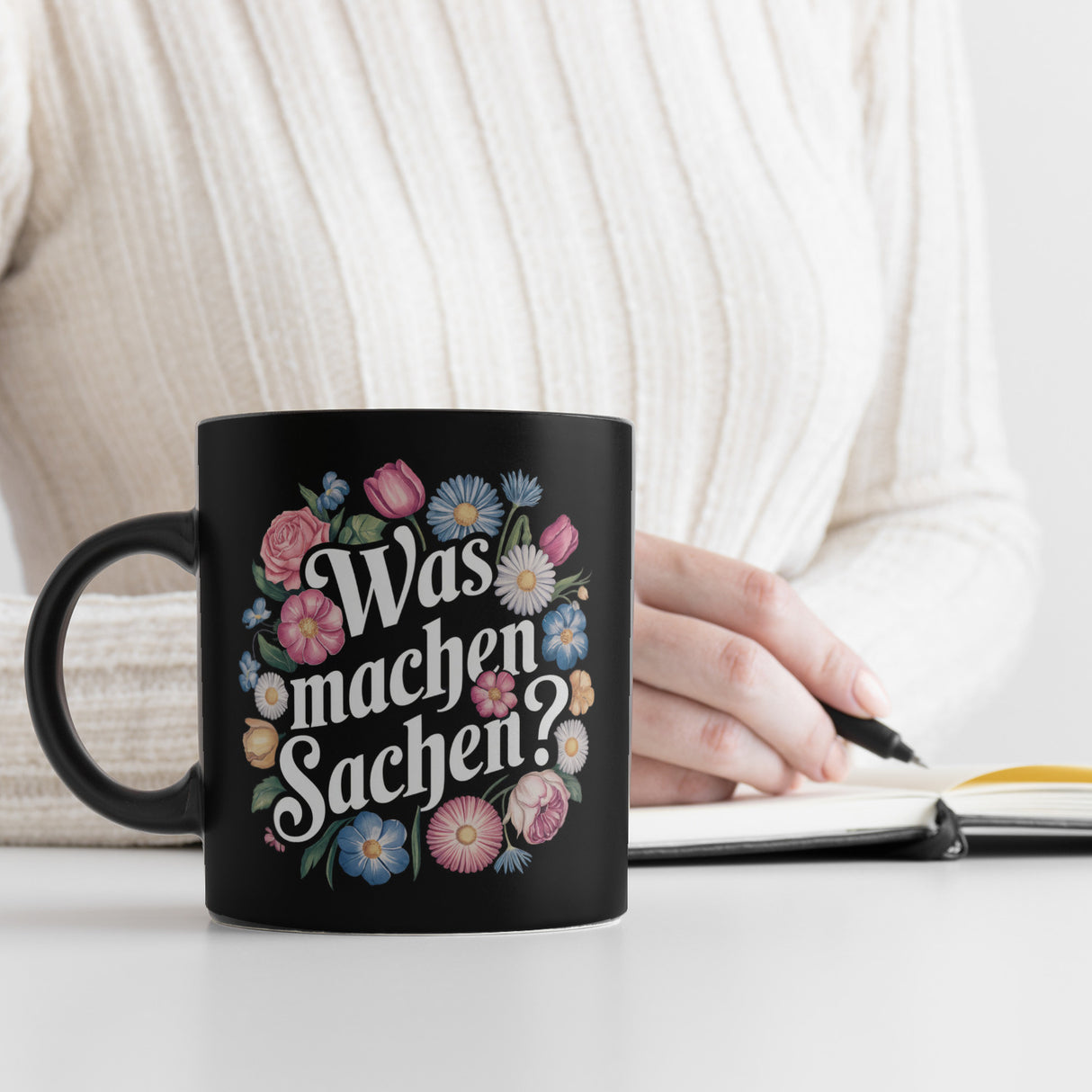 Was machen Sachen Blumensprache Tasse