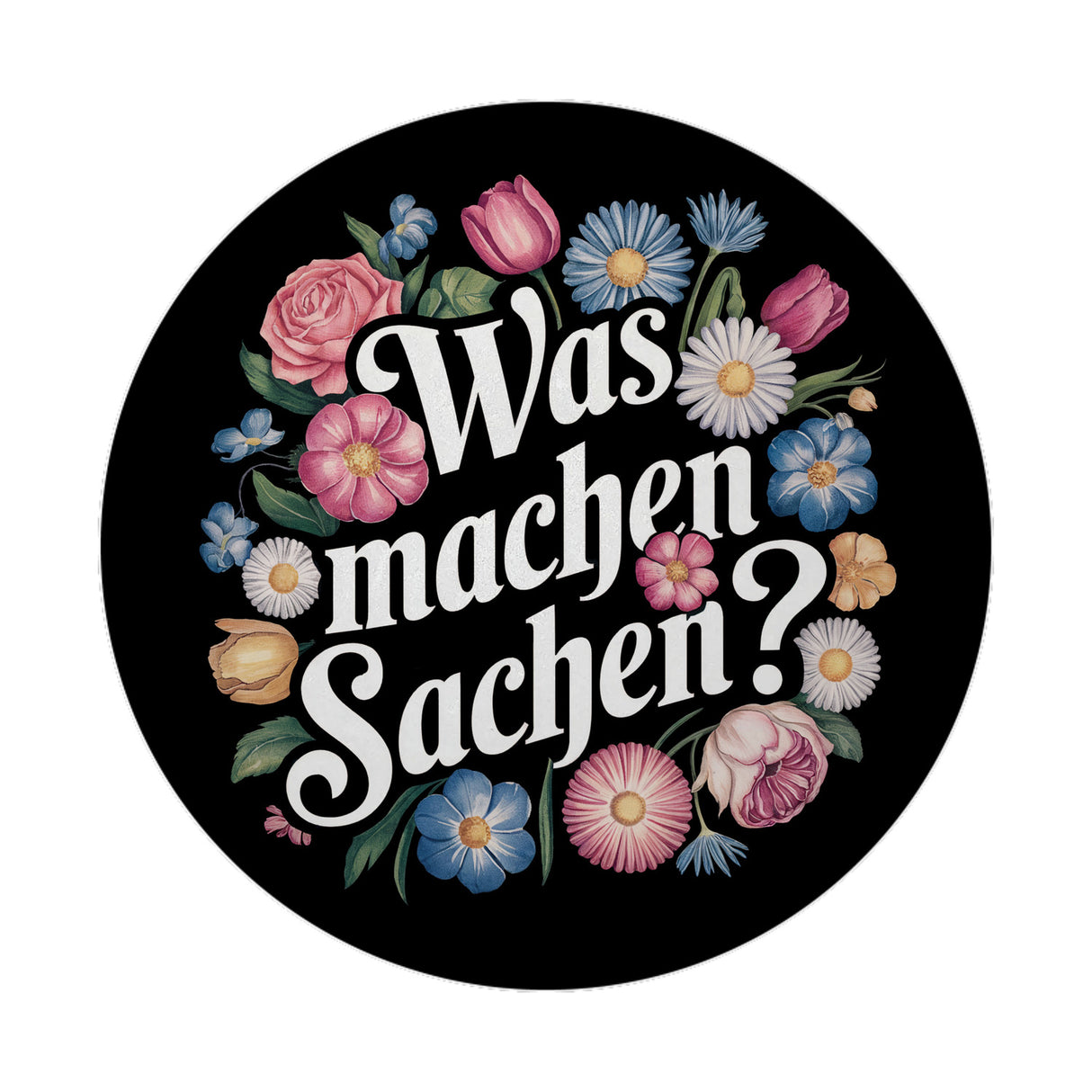 Was machen Sachen Blumensprache Magnet rund