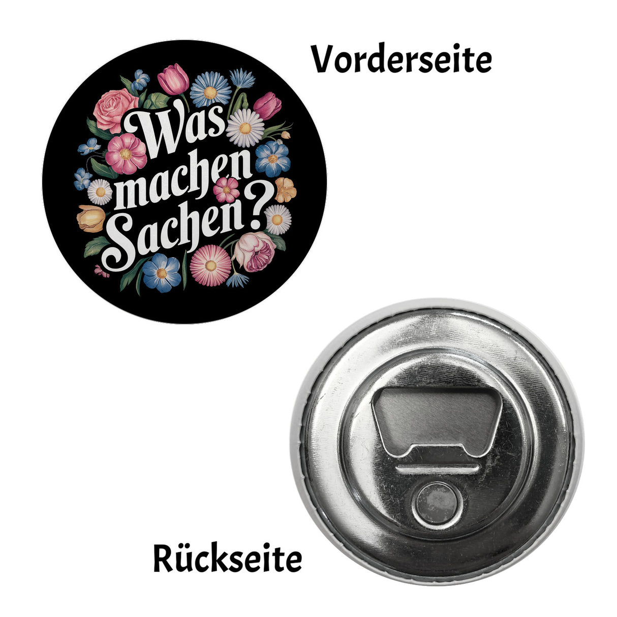 Was machen Sachen Blumensprache Magnet rund