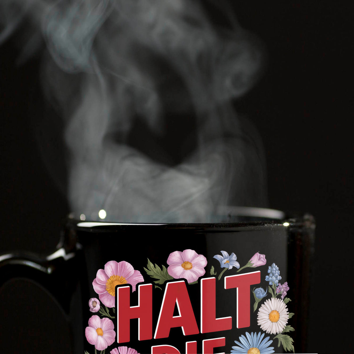 Halt die Fresse Blumensprache Tasse