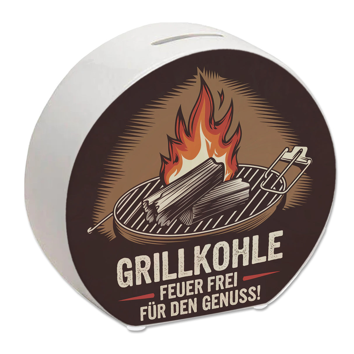 Grillkohle - Feuer frei Spardose