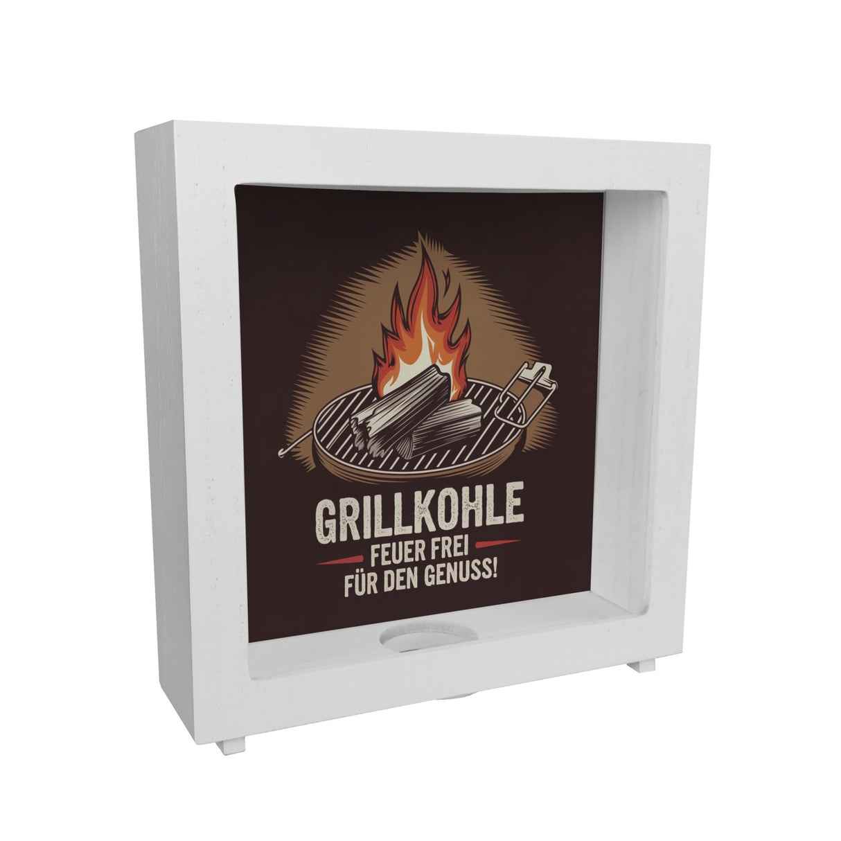 Grillkohle - Feuer frei Spardose