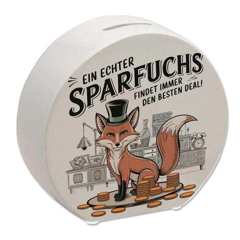 Fuchs mit Zylinder - Sparfuchs Spardose