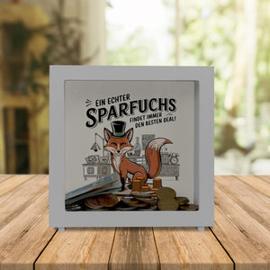 Fuchs mit Zylinder - Sparfuchs Spardose