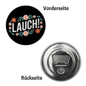 Lauch Blumensprache Magnet rund