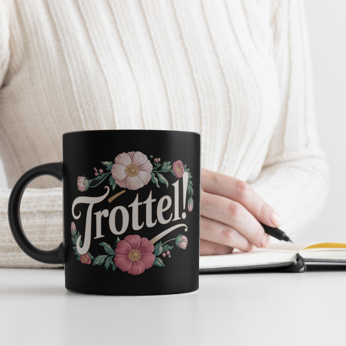 Trottel Blumensprache Tasse