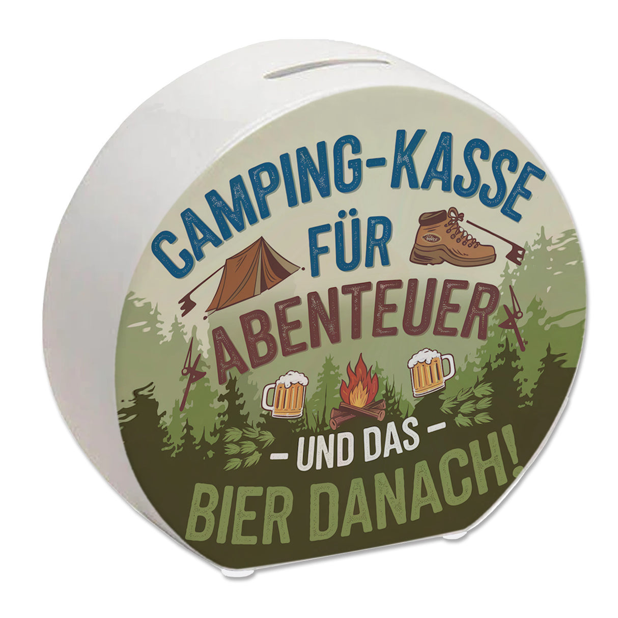 Camping Spardose für Abenteuer und Bier