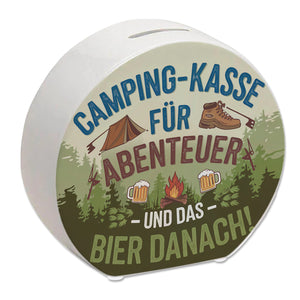 Camping Spardose für Abenteuer und Bier