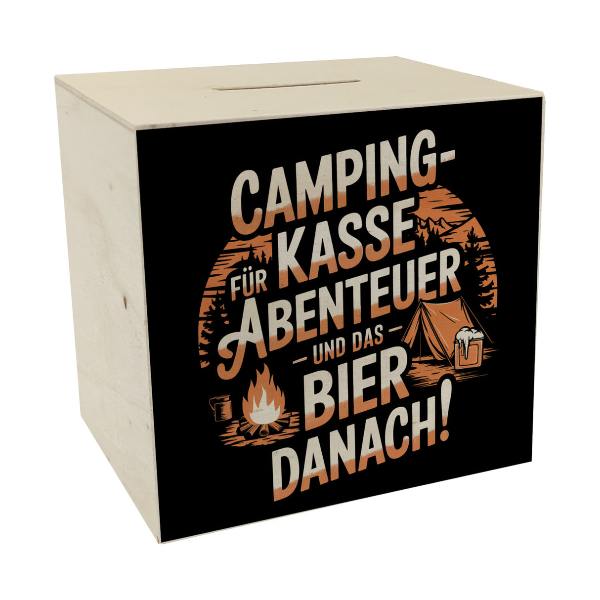 Camping-Kasse Abenteuer Spardose