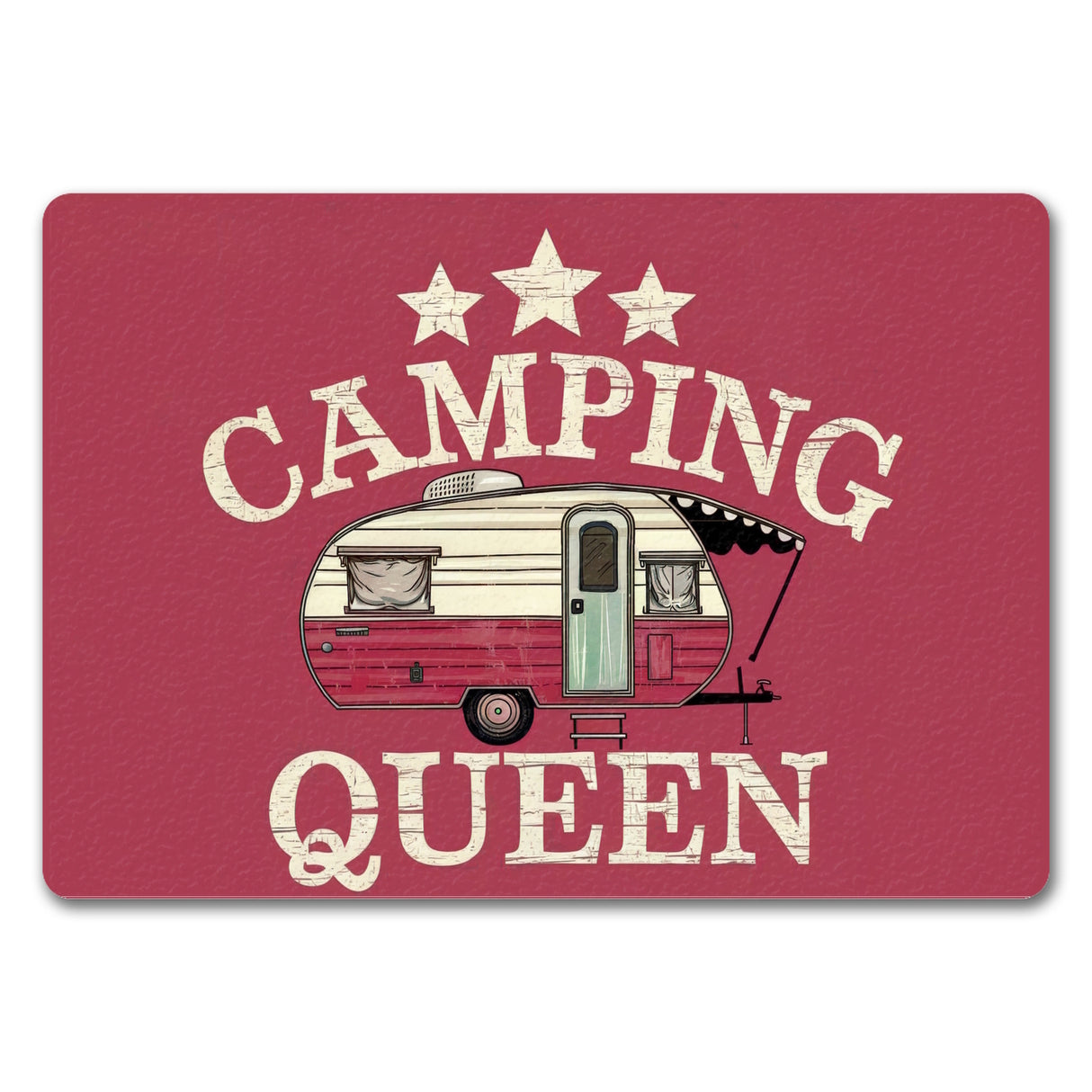 Camping Queen Wohnwagen Fußmatte in 35x50 cm ohne Rand