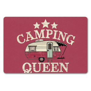 Camping Queen Wohnwagen Fußmatte in 35x50 cm ohne Rand