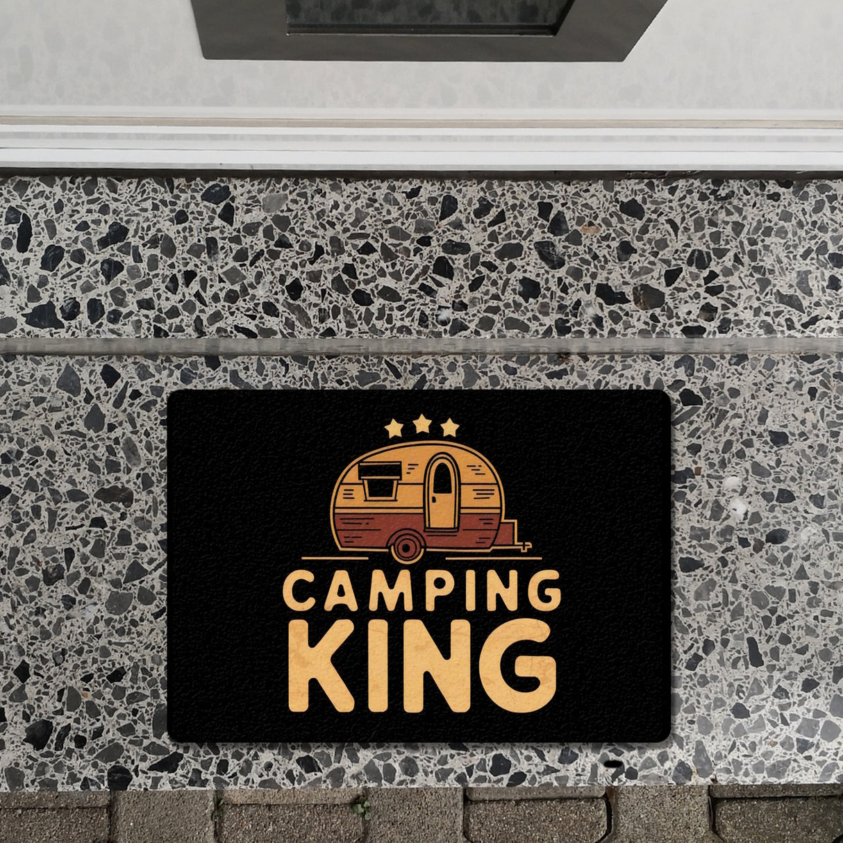 Campinganhänger - CAMPING KING Fußmatte in 35x50 cm ohne Rand