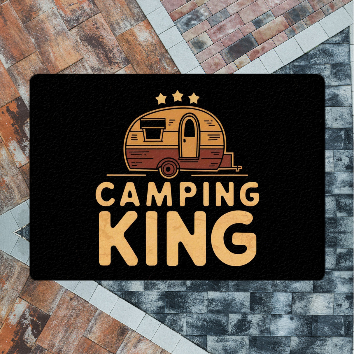 Campinganhänger - CAMPING KING Fußmatte in 35x50 cm ohne Rand