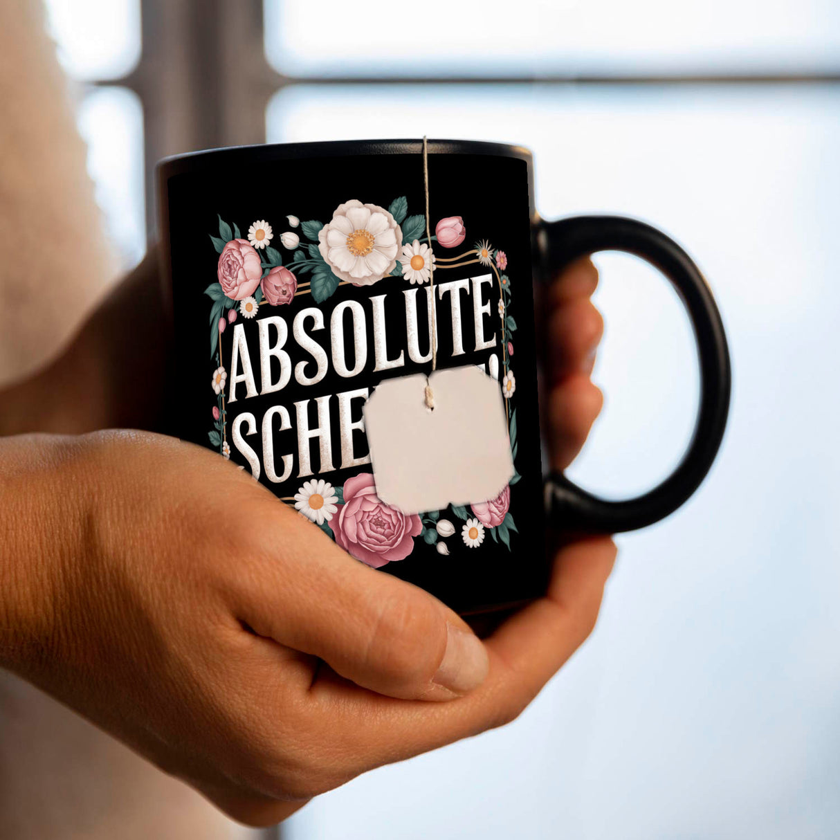 Absolute Scheisse Blumensprache Tasse