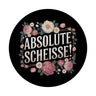 Absolute Scheisse Blumensprache Magnet rund