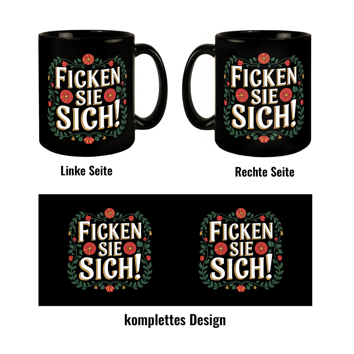 Ficken Sie sich Blumensprache Tasse