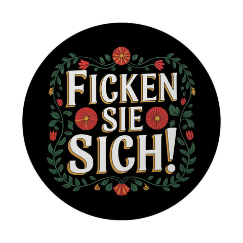 Ficken Sie sich Blumensprache Magnet rund