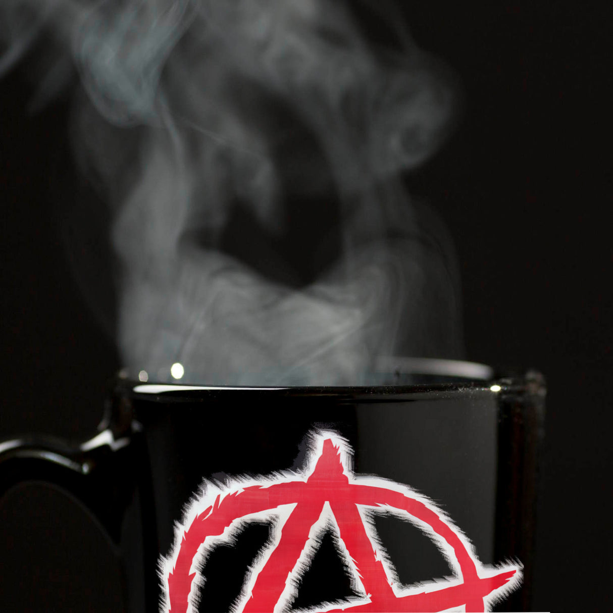 Rotes Anarchie-Symbol Tasse - Rebellisches Design für Freigeister