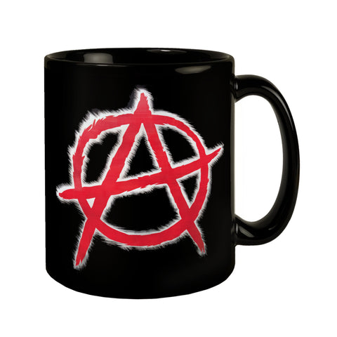 Rotes Anarchie-Symbol Tasse - Rebellisches Design für Freigeister