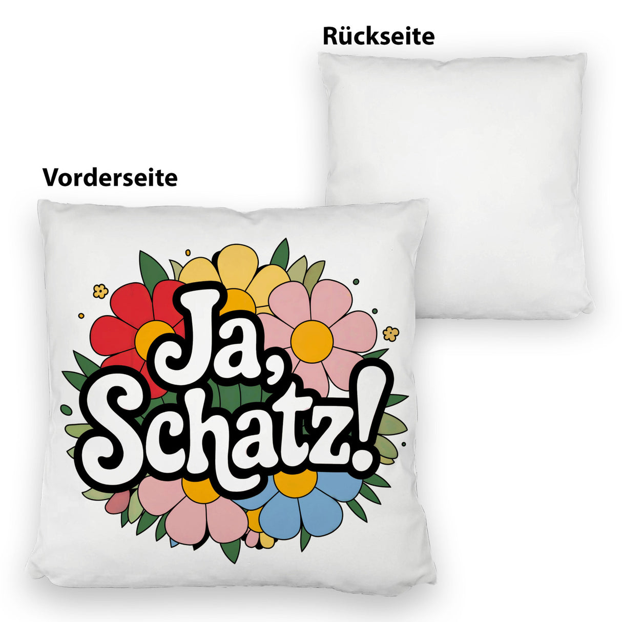 Ja Schatz Kissen mit floralem Dekor