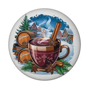 Glühwein Tasse mit Gewürzen Magnet