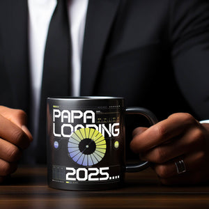 Papa Loading 2025 Tasse - Futuristischer Kaffeebecher