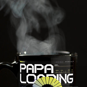 Papa Loading 2025 Tasse - Futuristischer Kaffeebecher