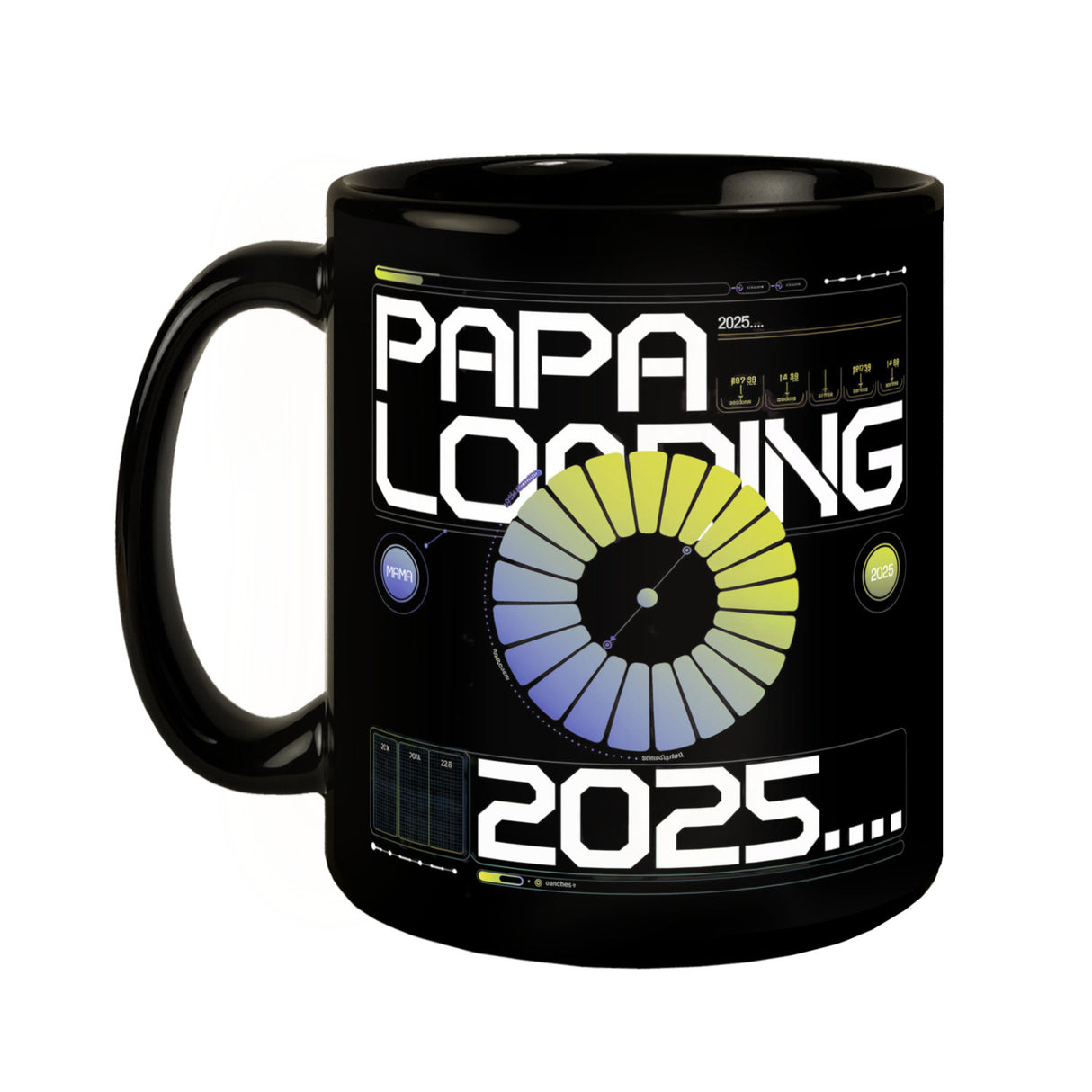 Papa Loading 2025 Tasse - Futuristischer Kaffeebecher