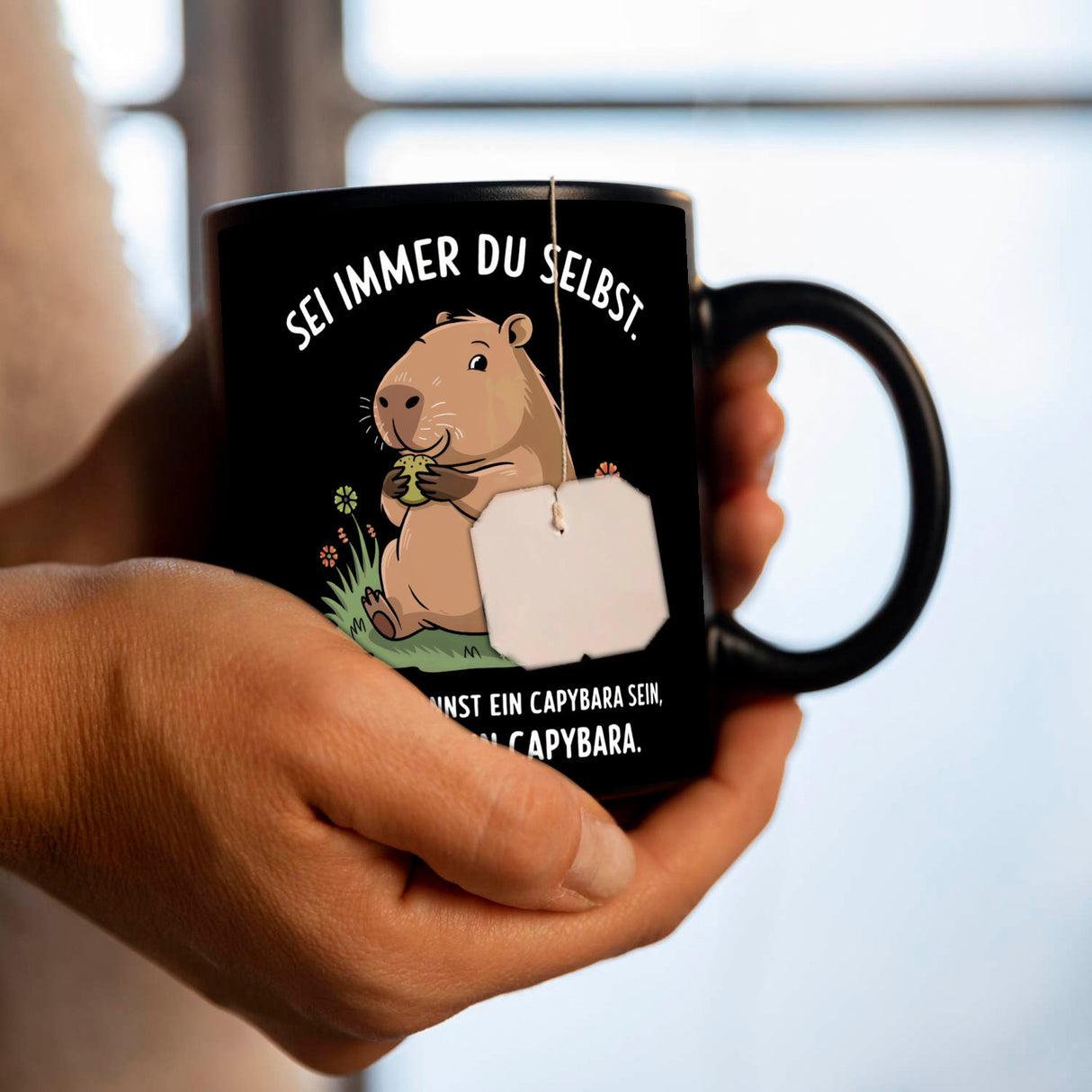 Capybara Motivation Tasse - sei immer du selbst