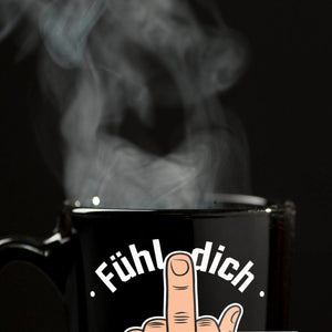 Mittelfinger KaffeeTasse - Fühl dich gemittelfingert