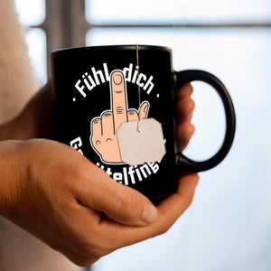 Mittelfinger KaffeeTasse - Fühl dich gemittelfingert