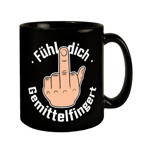 Mittelfinger KaffeeTasse - Fühl dich gemittelfingert