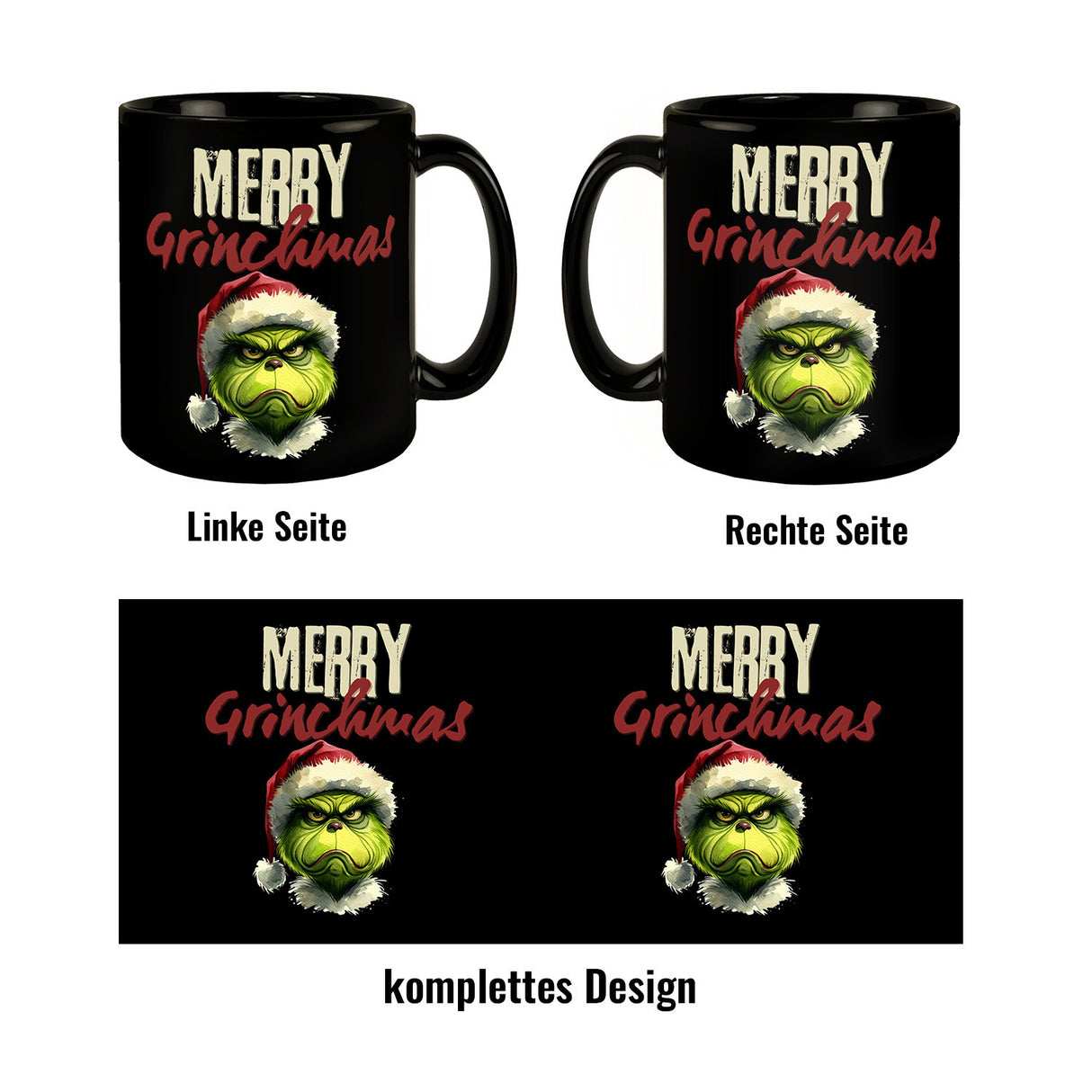 Merry Grinchmas Weihnachtsmuffel Tasse