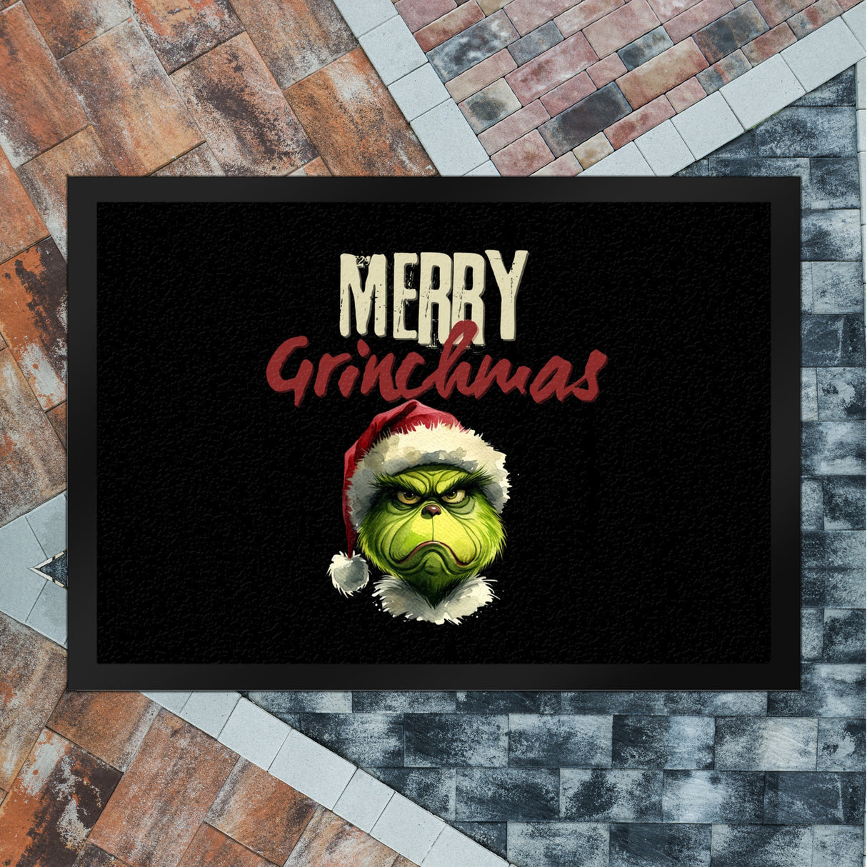 Merry Grinchmas Weihnachtsmuffel Fußmatte in 35x50 cm