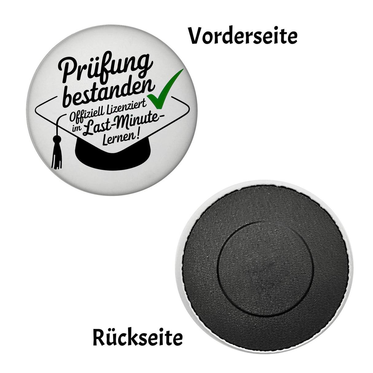 Abschlussmütze Magnet - Prüfung bestanden