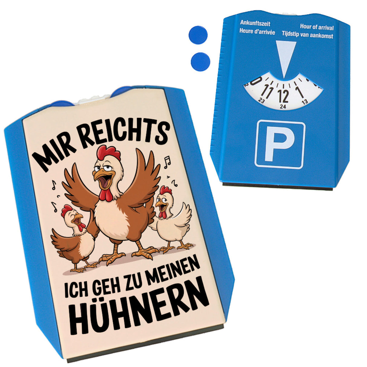 Cartoon-Hühner - Zu meinen Hühnern Parkscheibe