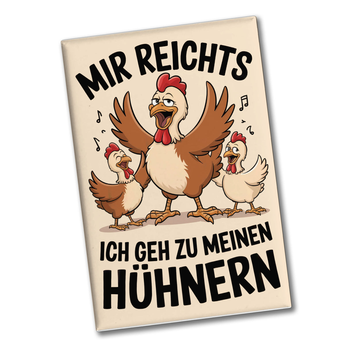 Drei Cartoon-Hühner - Ich geh zu meinen Hühnern Souvenir Souvenir Magnet