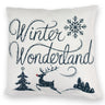 Winterwunderland mit Rentier - Kissen Winter Wonderland