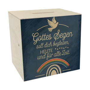 Taube und Regenbogen Gottes Segen Spardose