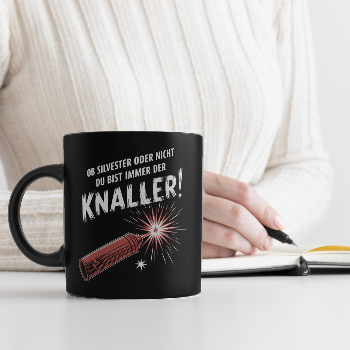 Feuerwerkskörper Tasse - Du bist der Knaller