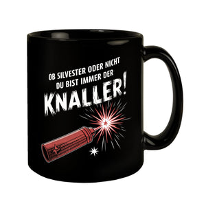 Feuerwerkskörper Tasse - Du bist der Knaller